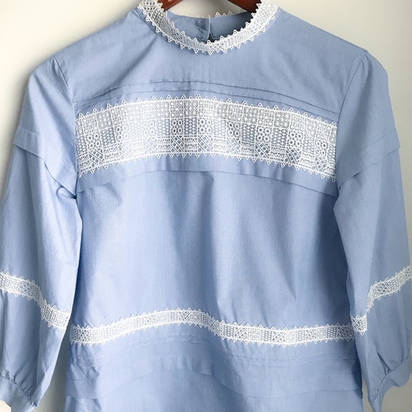 🍋Sale! 2for20🍋Banana Republic Blue Blouse-S - Picture 2 of 5